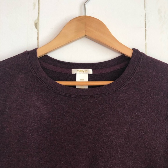 Matty M Burgundy Top with Side Zippers - Picture 3 of 7